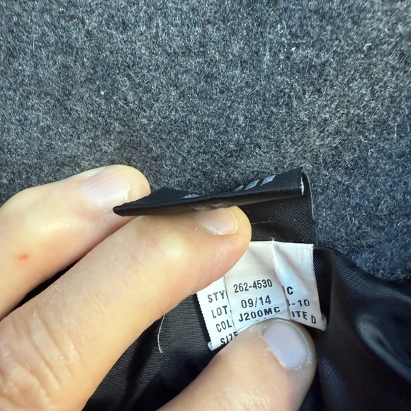 a.n.a Peacoat Women Medium Gray Wool Blend Double Breasted Belt - Picture 5 of 11